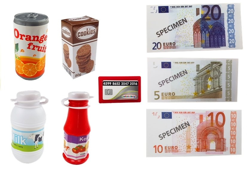 Žaislinė kasa su priedais