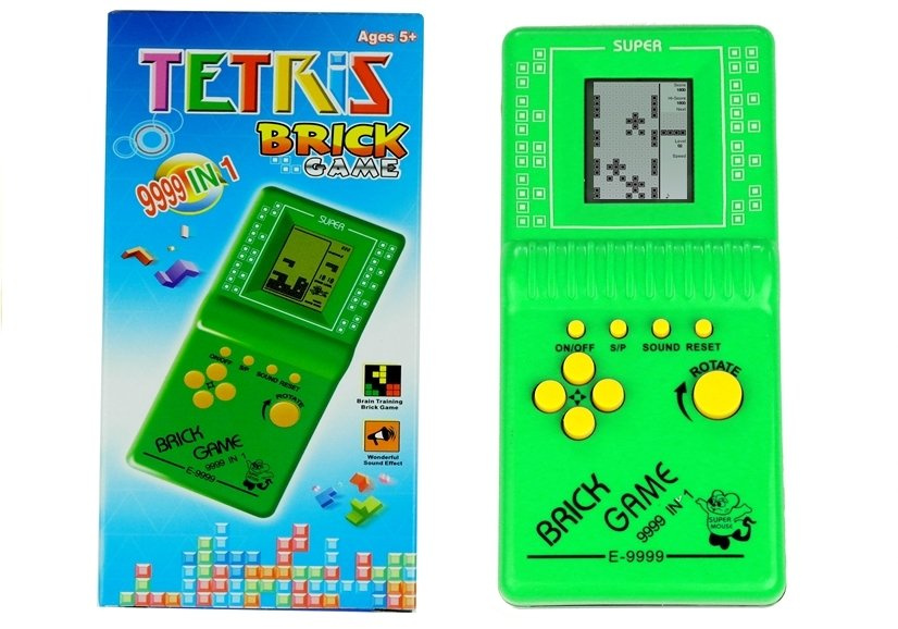 Elektroninis žaidimas tetris super, žalias