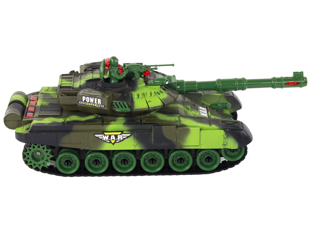 Nuotoliniu būdu valdomas tankas Lean Toys, 26x10x9 cm 2