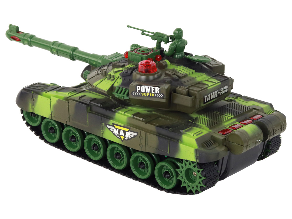 Nuotoliniu būdu valdomas tankas Lean Toys, 26x10x9 cm 3