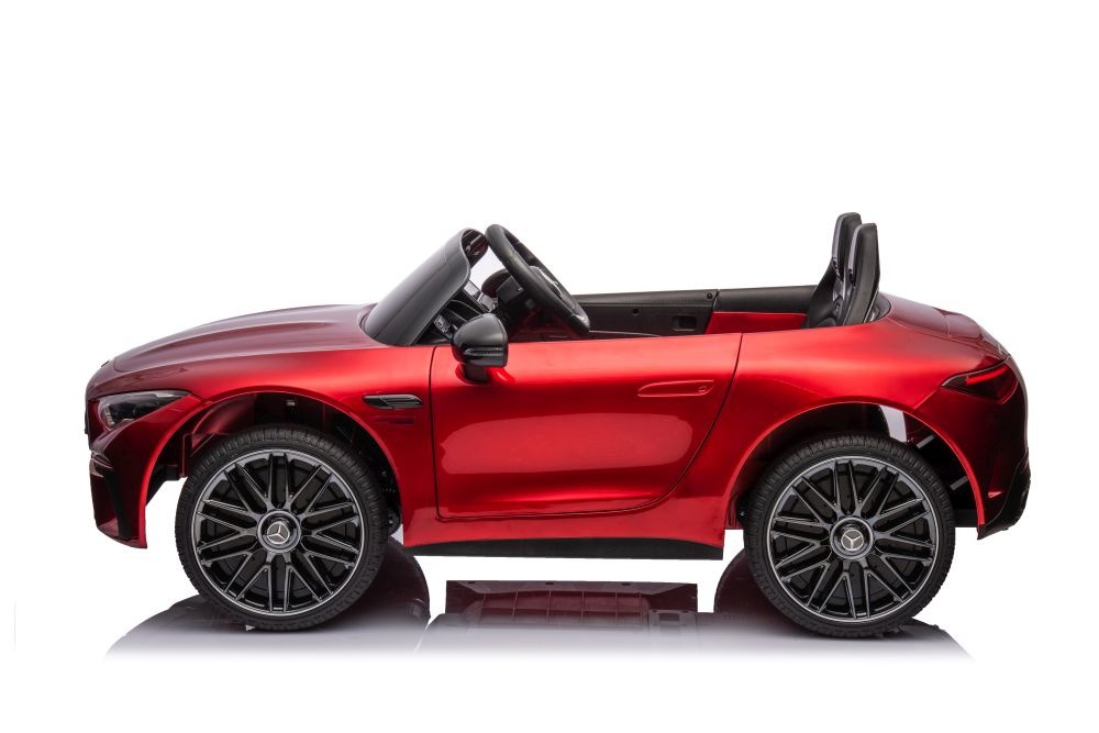 Dvivietis vaikiškas elektromobilis lean cars mercedes amg sl63, raudonas