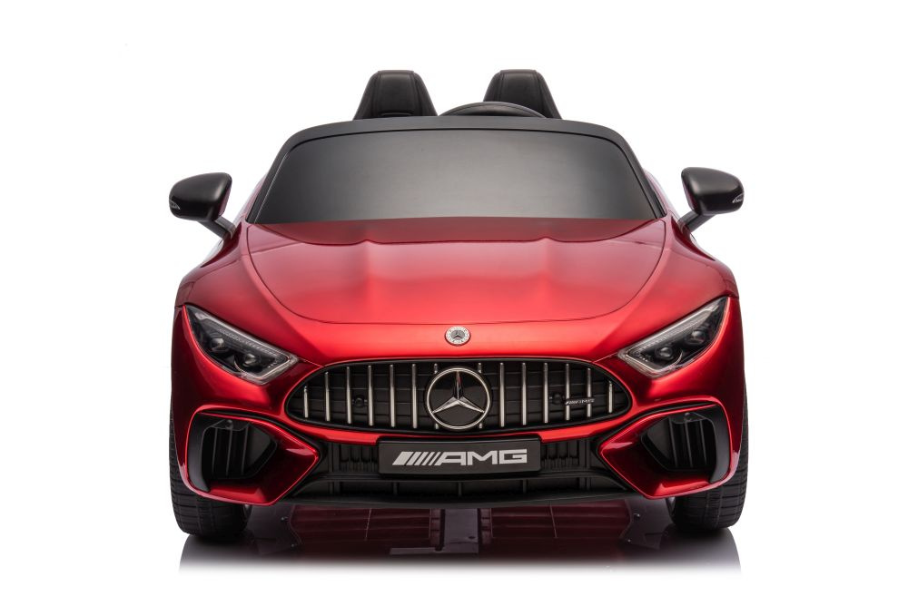Dvivietis vaikiškas elektromobilis lean cars mercedes amg sl63, raudonas