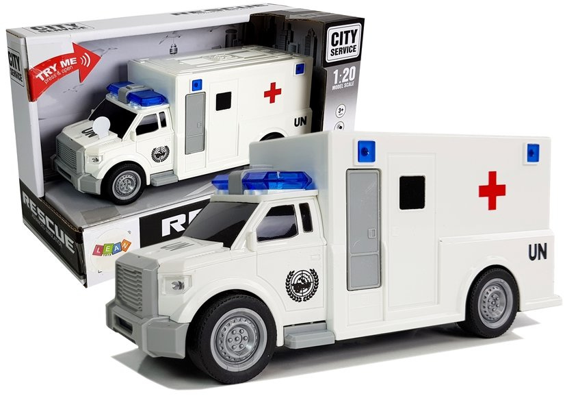 Greitosios pagalbos automobilis su garsais, 1:20