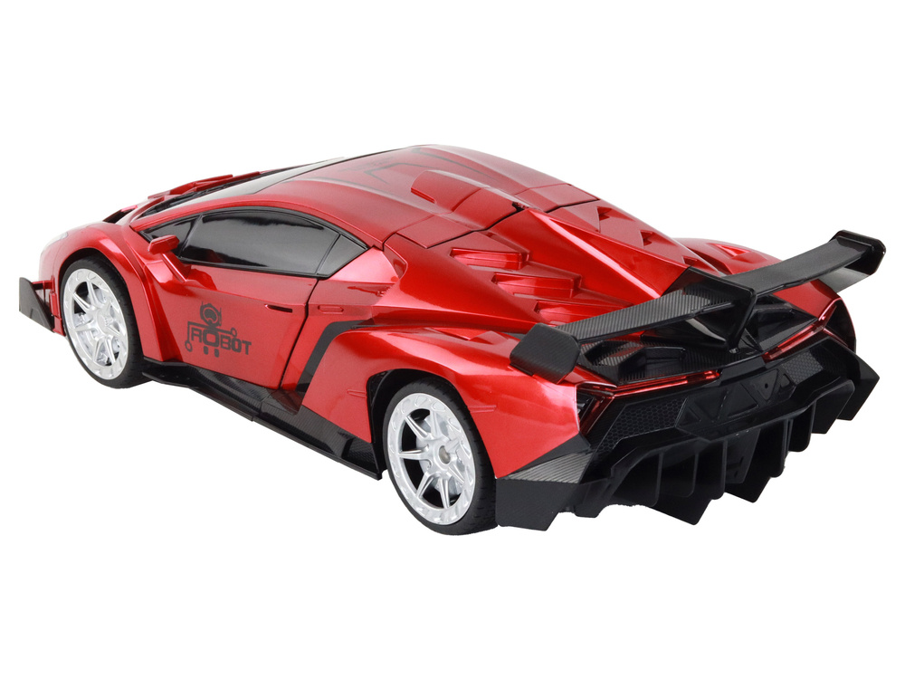 Nuotoliniu būdu valdomas automobilis/transformeris lean toys, raudonas