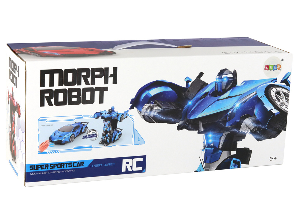 Nuotoliniu būdu valdomas automobilis/transformeris lean toys, raudonas