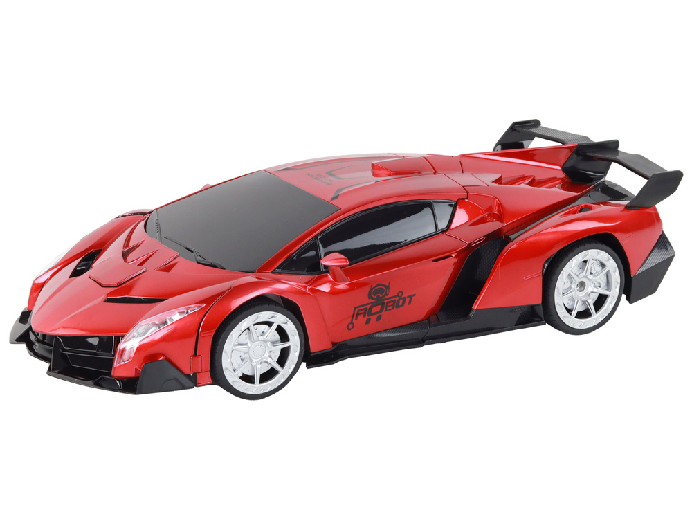 Nuotoliniu būdu valdomas automobilis/transformeris lean toys, raudonas