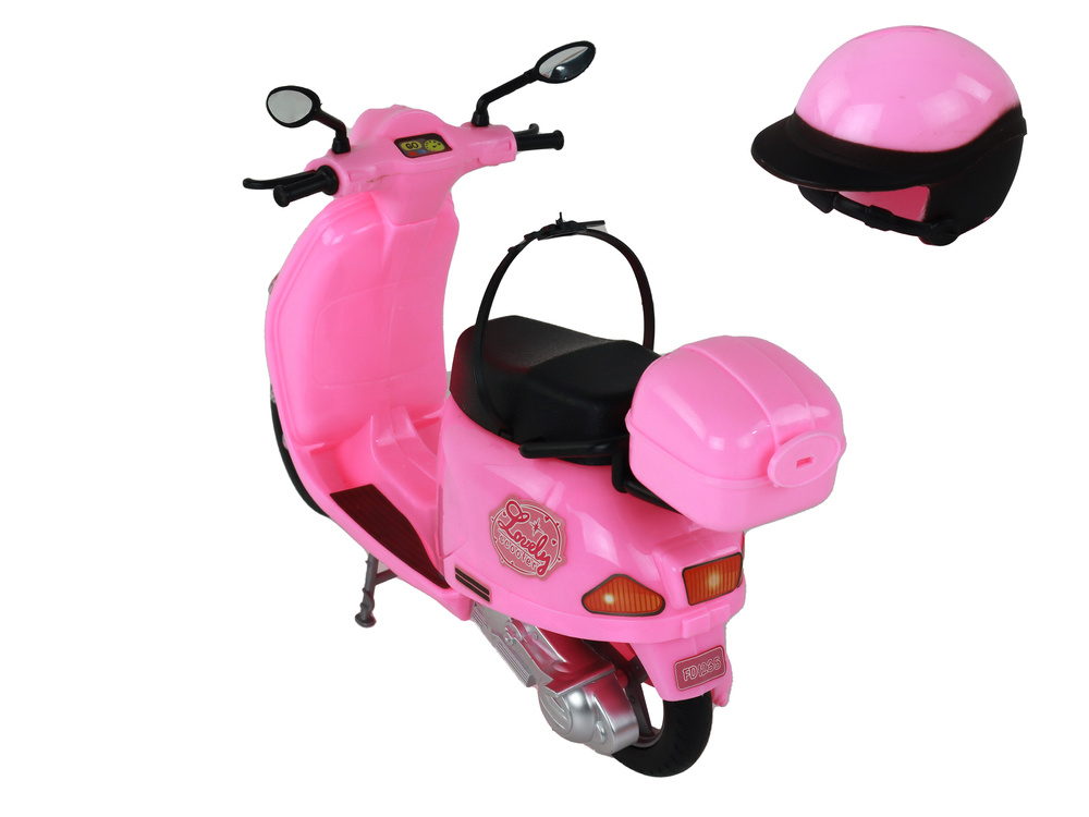 Lėlė su motoroleriu lean toys