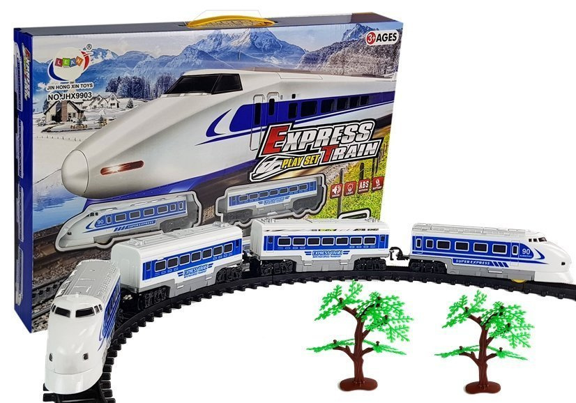 Traukinys Su Garso Ir Šviesos Efektais Lean Toys