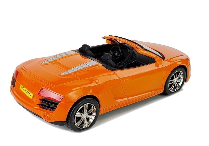 Žaislinis kabrioletas lean toys 1:18, oražinis