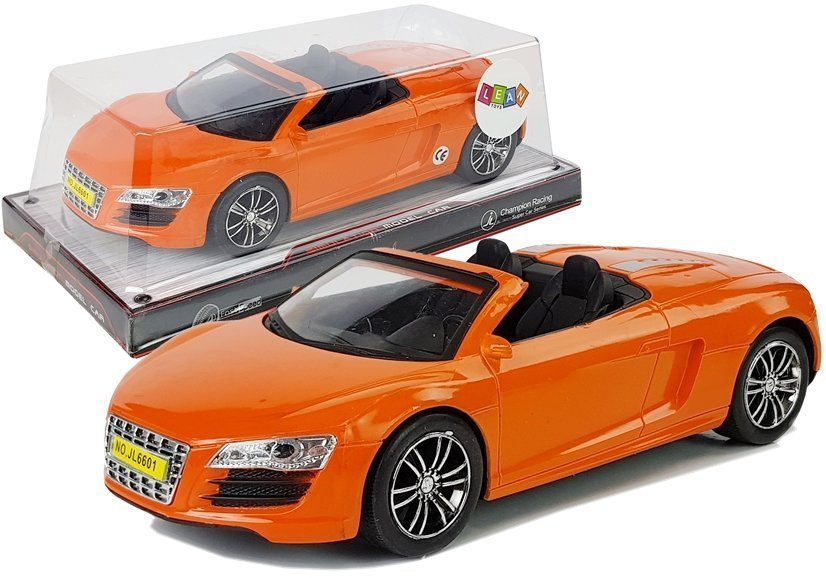 Žaislinis kabrioletas lean toys 1:18, oražinis