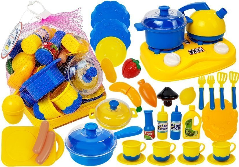 Plastikinių indų rinkinys mažajam šefui
