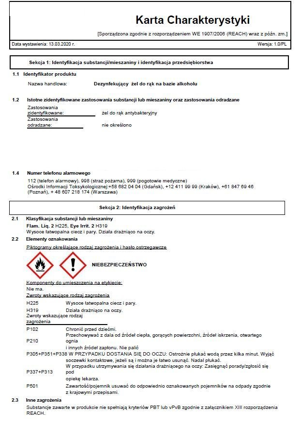 Antibakterinis Rankų Gelis su Alkoholiu 100 ml