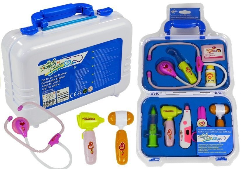 Šeimos daktaro lagaminas su priedais lean toys, 10 d.