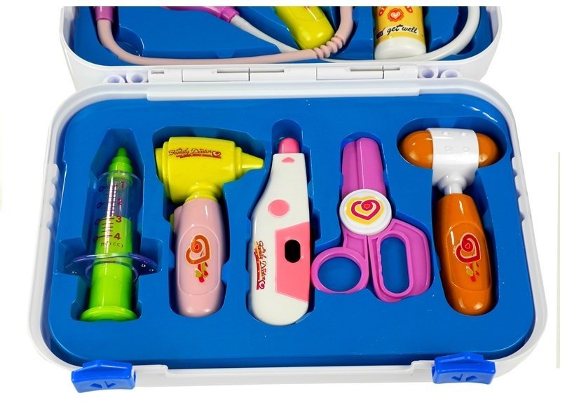 Šeimos daktaro lagaminas su priedais lean toys, 10 d.