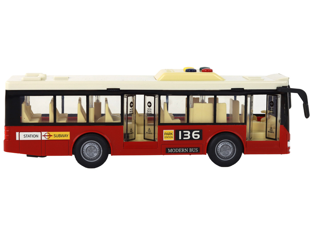 Miesto autobusas su garsais ir šviesomis, 1:16