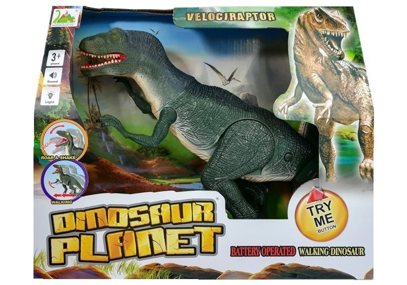 Interaktyvus dinozauras lean toys, žalias