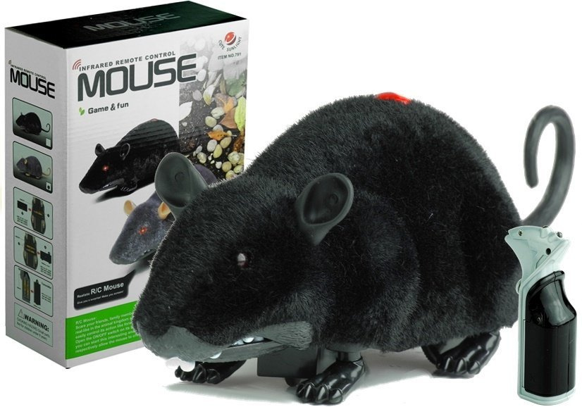 Nuotoliniu būdu valdoma pelė lean toys, juoda