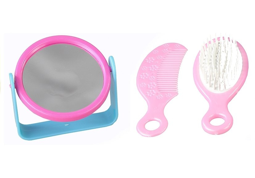 Mergaičių grožio rinkinys rankinėje Lean Toys, rožinis, 11d.