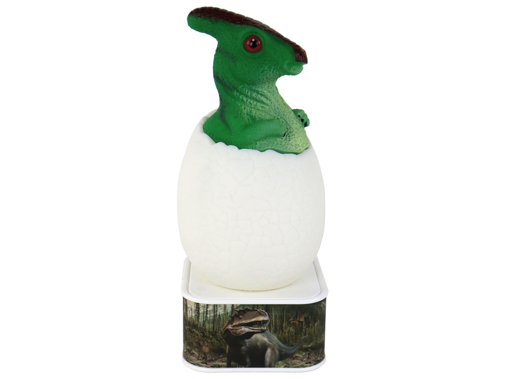 Naktinė led lempa dinozauro formos lean toys, žalias