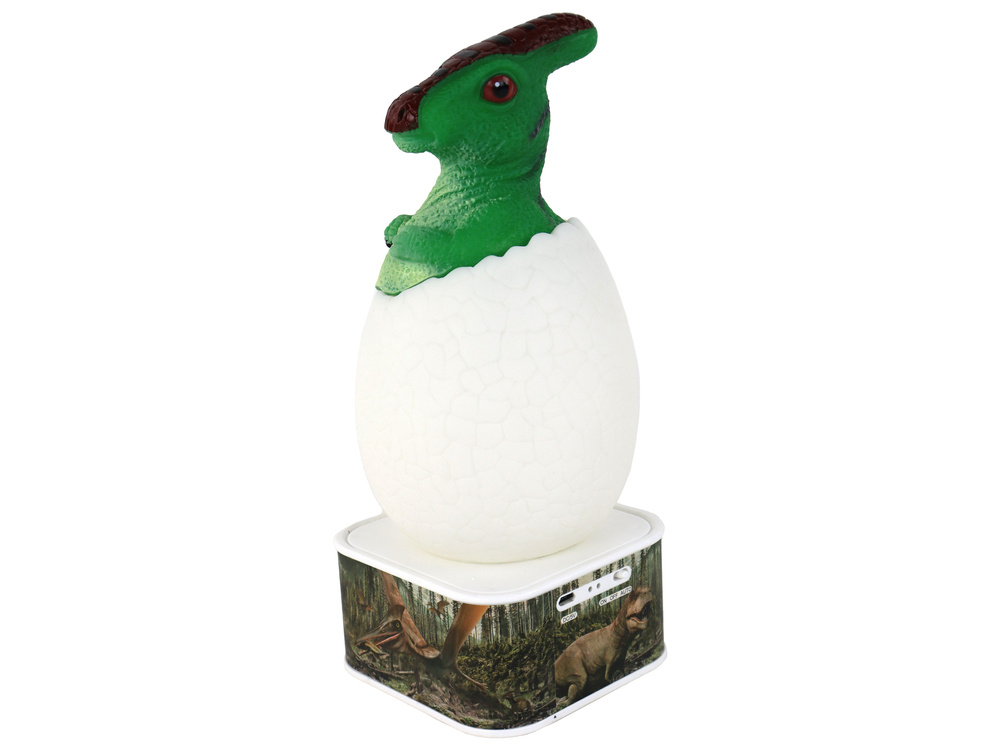 Naktinė led lempa dinozauro formos lean toys, žalias