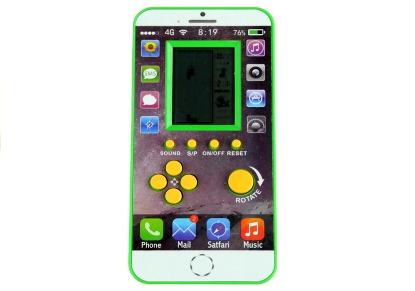 Telefonui panašus tetris žaidimas, 4 spalvos