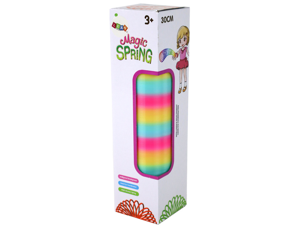 Žaislas spalvinga spyruoklė 30 cm