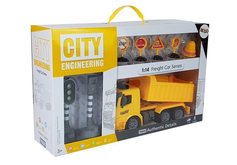 Statybinė transporto priemonė su priedais lean toys