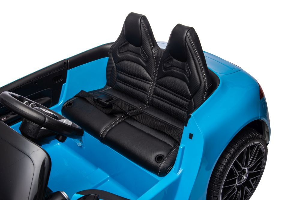 Dvivietis vaikiškas elektromobilis lean cars mercedes amg sl63, mėlynas