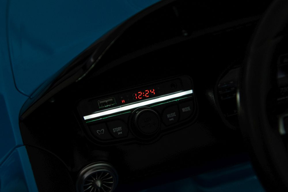 Dvivietis vaikiškas elektromobilis lean cars mercedes amg sl63, mėlynas