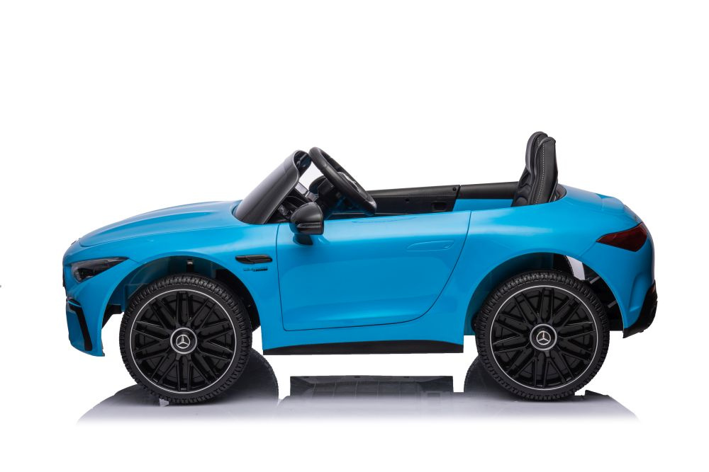 Dvivietis vaikiškas elektromobilis lean cars mercedes amg sl63, mėlynas