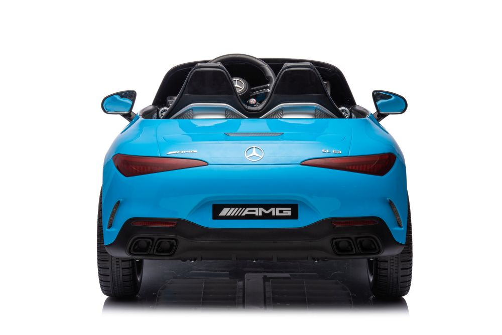 Dvivietis vaikiškas elektromobilis lean cars mercedes amg sl63, mėlynas