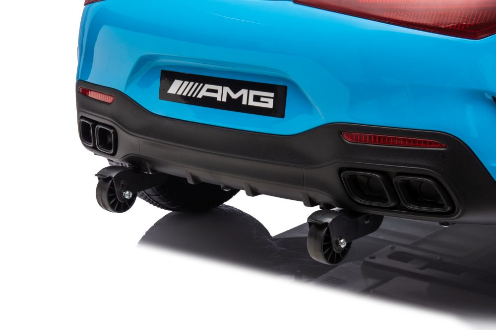 Dvivietis vaikiškas elektromobilis lean cars mercedes amg sl63, mėlynas