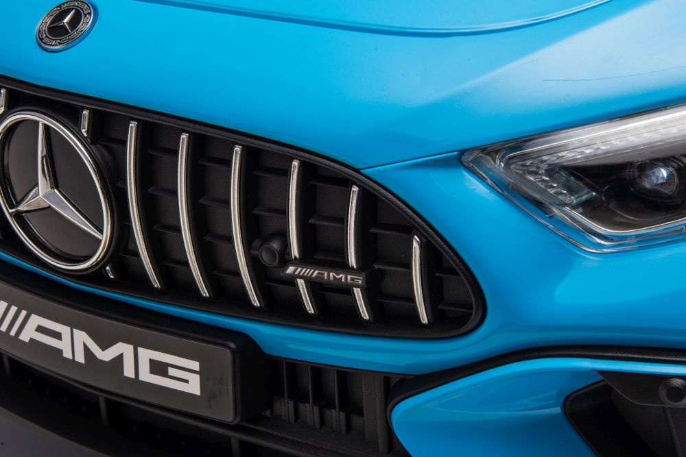Dvivietis vaikiškas elektromobilis lean cars mercedes amg sl63, mėlynas