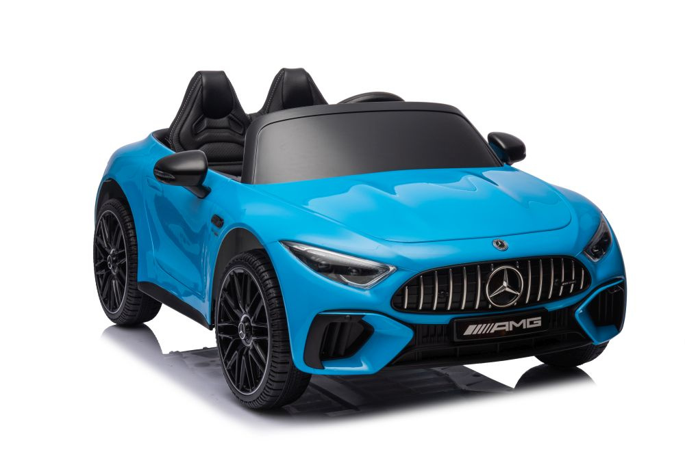 Dvivietis vaikiškas elektromobilis lean cars mercedes amg sl63, mėlynas