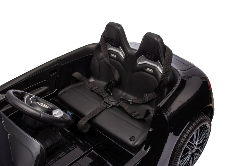 Dvivietis vaikiškas elektromobilis lean cars mercedes amg sl63, juodas