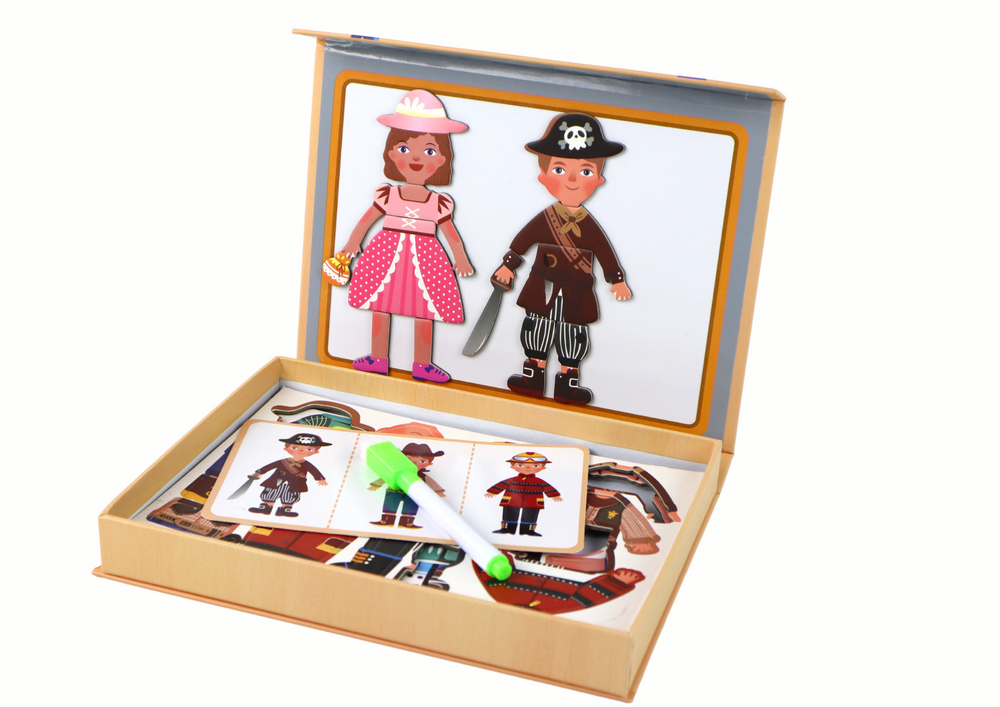 Magnetinių dėlionių rinkinys animacinių filmų personažų tema lean toys