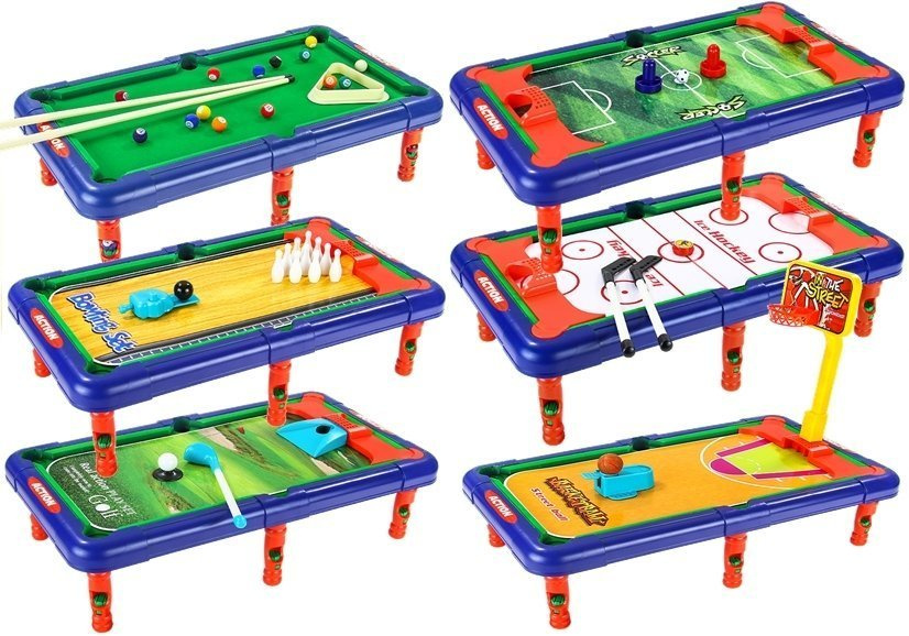 Stalo žaidimų rinkinys 6-in-1