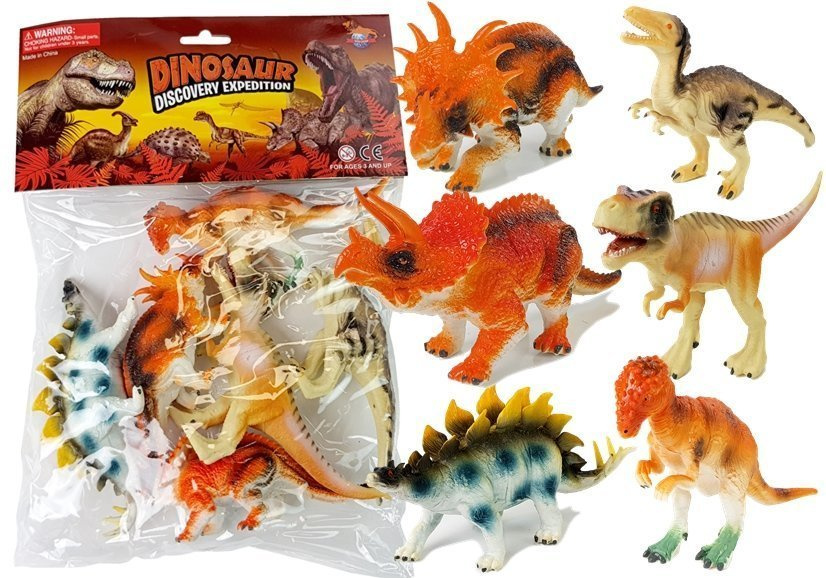 Dinozaurų figūrėlių rinkinys, 6 vnt.