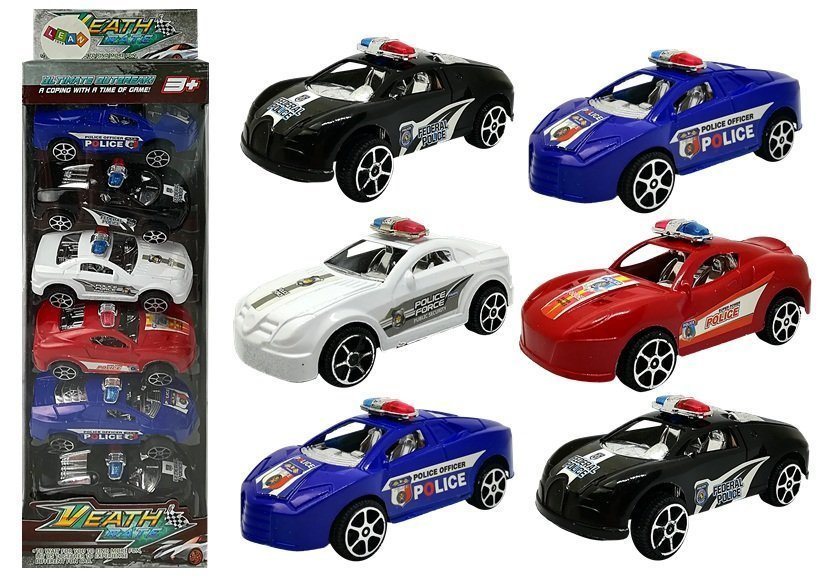 Policijos Automobilių Rinkinys Lean Toys