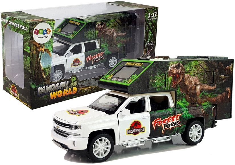 Baltas kemperis su dinozaurais