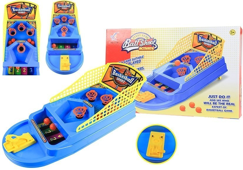 Arkadinis krepšinio žaidimas su kamuoliukų paleidimo įrenginiu lean toys