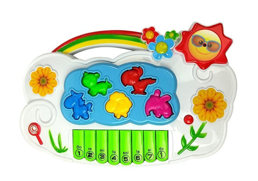 Interaktyvus vaikiškas pianinas su mikrofonu