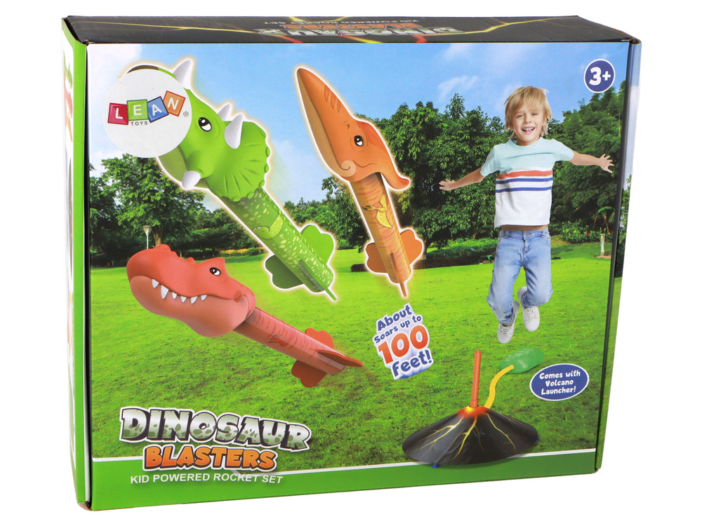 Žaislinė dinozaurų raketų paleidimo priemonė leantoys