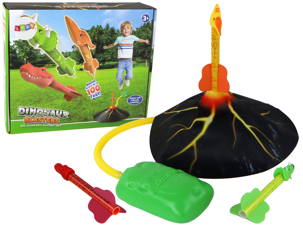 Žaislinė dinozaurų raketų paleidimo priemonė leantoys