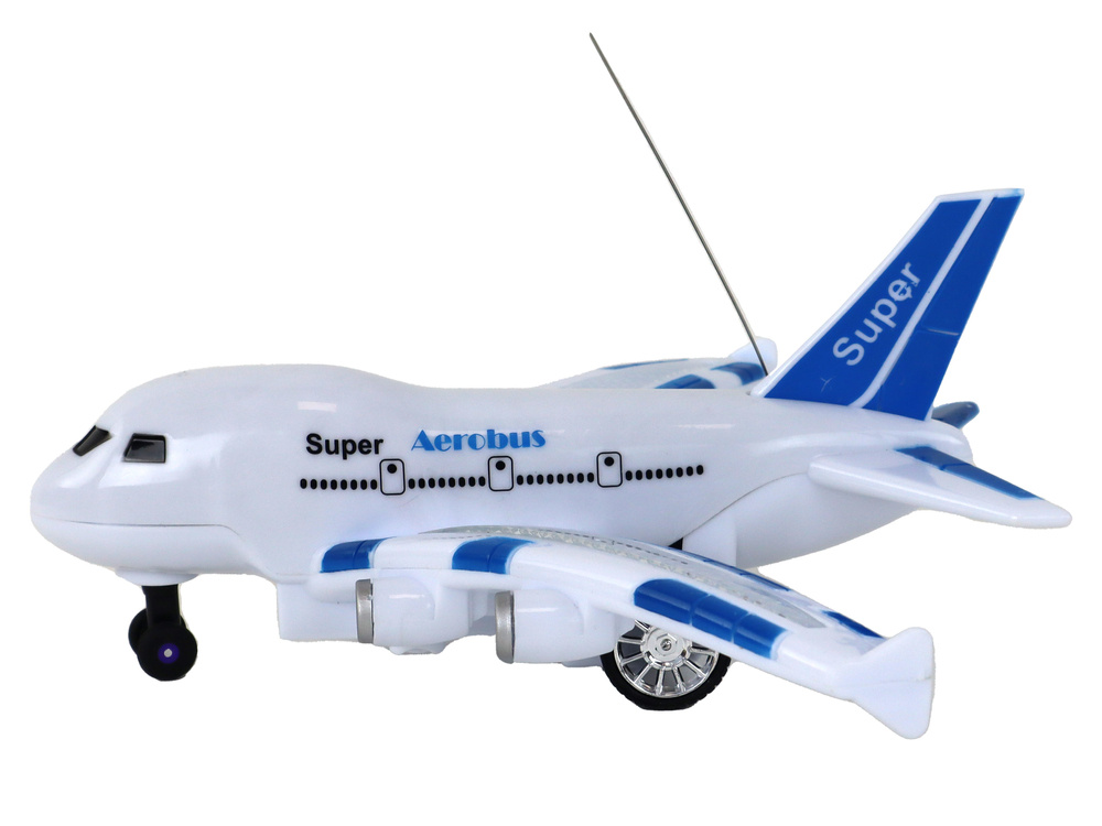 Nuotoliniu būdu valdomas lėktuvas aerobus lean toys, baltas