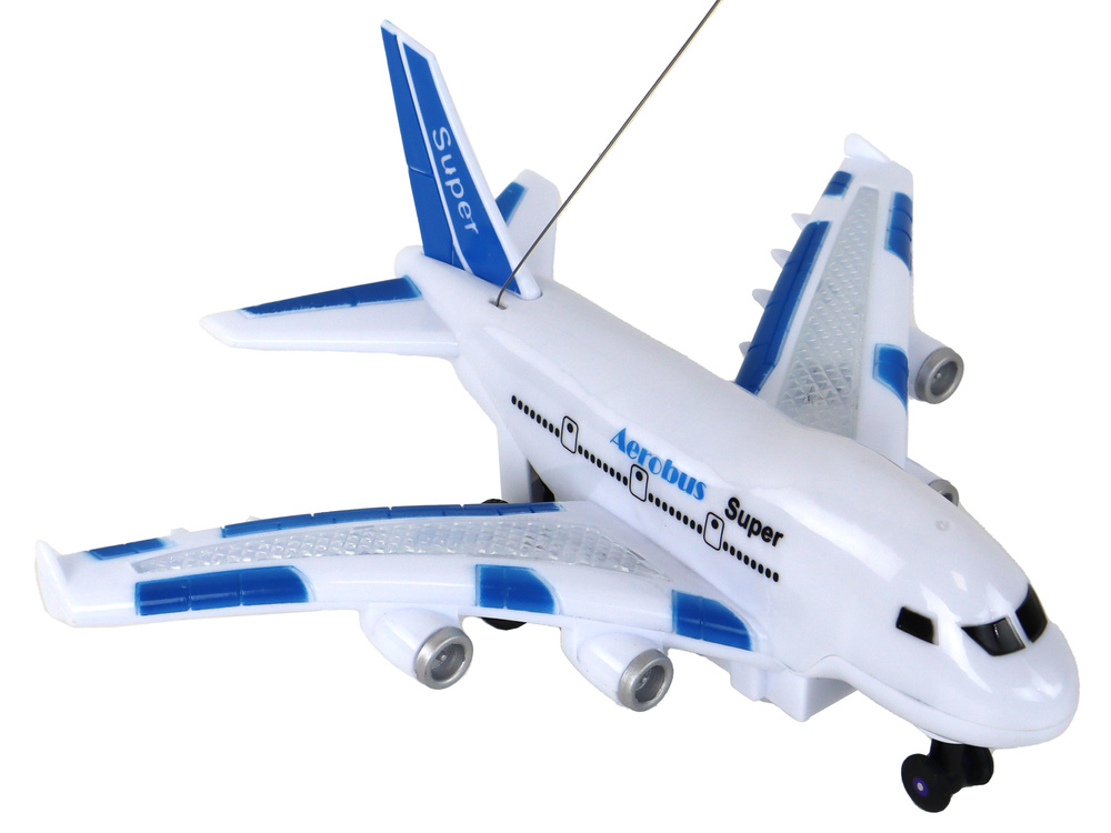 Nuotoliniu būdu valdomas lėktuvas aerobus lean toys, baltas