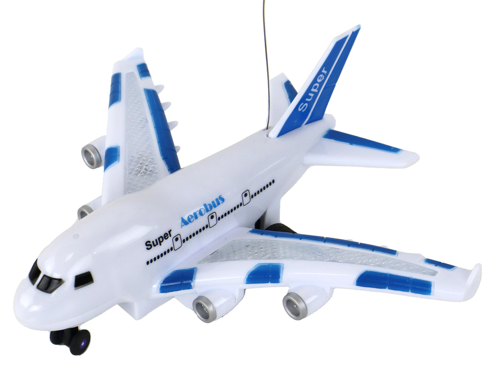 Nuotoliniu būdu valdomas lėktuvas aerobus lean toys, baltas