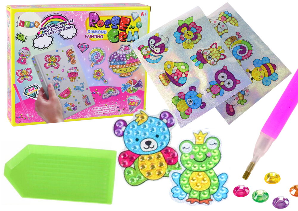 Kūrybinis deimantinių lipdukų rinkinys lean toys