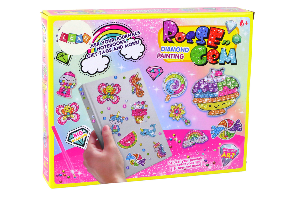 Kūrybinis deimantinių lipdukų rinkinys lean toys