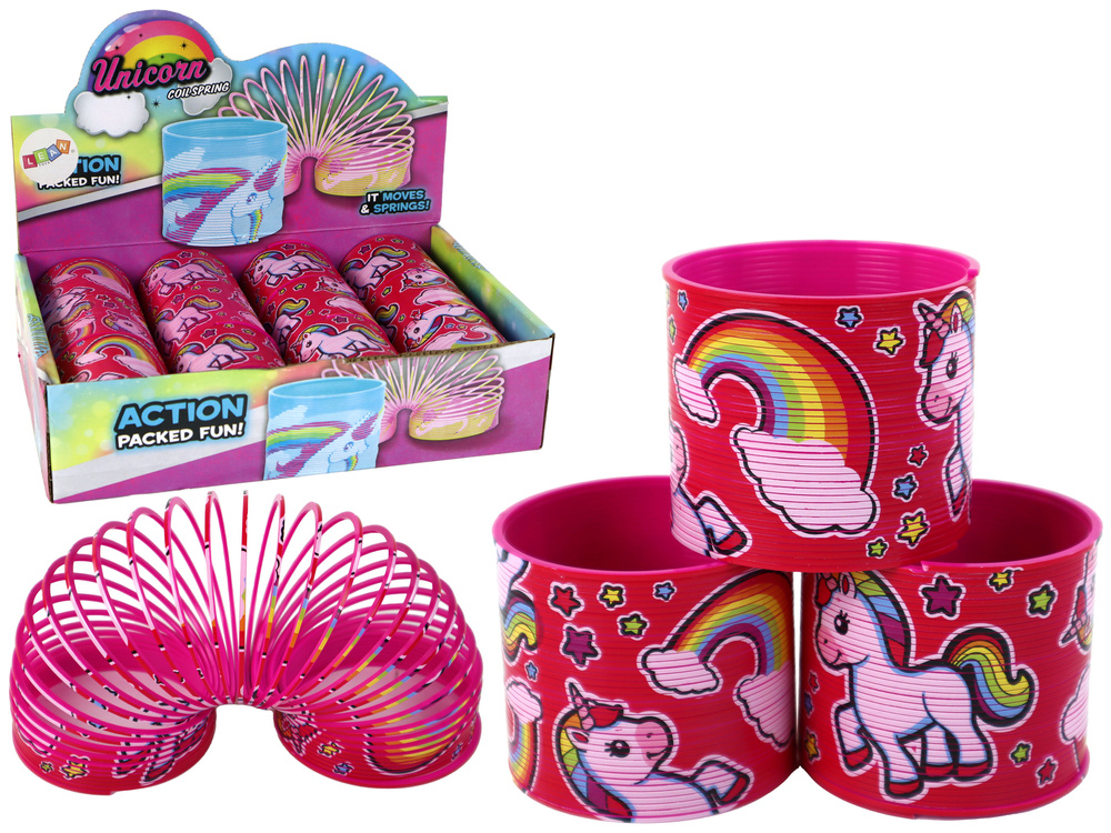 Žaislas spiralė lean toys vienaragis, 6 cm